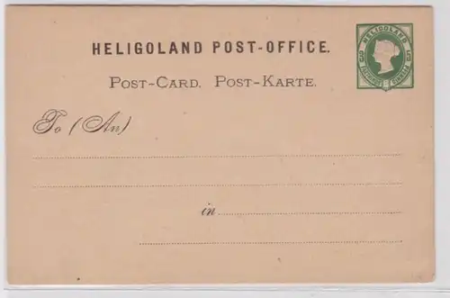 95984 Ganzsachen Postkarte P1 Altdeutschland Helgoland Prägedruck 3 Farthings