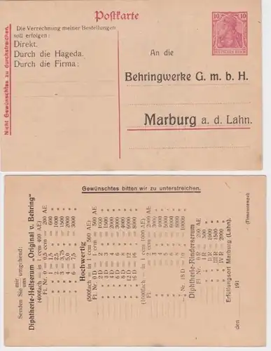 96332 Carte postale P110 Zuschriften Behringwerke GmbH Marburg a.d. Lahn