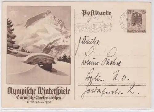 96435 Carte postale P257 Jeux olympiques d'hiver Garmisch-Partenkirchen