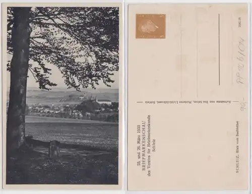 96618 DR Ganzsachen Postkarte PP106/C14 Briefmarkenschau Schleiz 1933