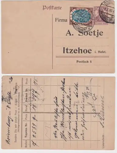 96981 DR Carte postale complète P116 Imprimer A. Soetje Itzehoe in Holstein 1920