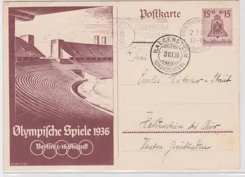 97171 DR Plein de choses Carte postale P260 Jeux Olympiques Berlin 1936