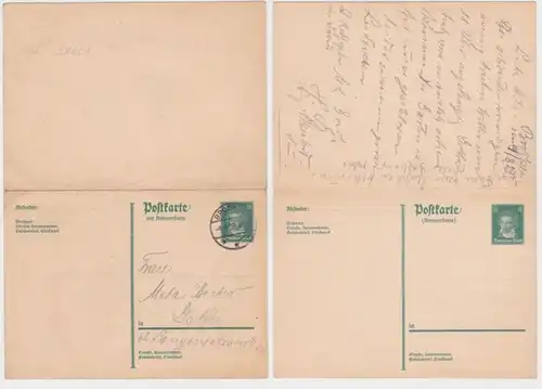97213 DR Ganzsachen Postkarte P177 Gotha gestempelt Brocken 4. August 1929