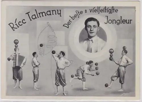 97268 Artiste Ak Ricc Talmany le meilleur jongleur vers 1930