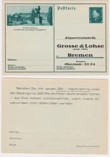 97524 Carte postale P191/9 Impression Cigares Fabrique Grosse & Lohse Brême