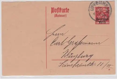 97530 DR Carte postale complète P127A Uffenheim après Würzburg 1920