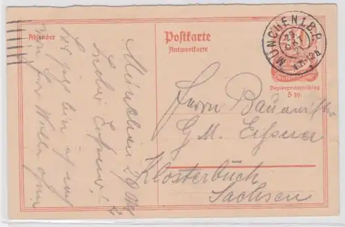 97552 DR Plein-bildung Carte postale P144A Munich vers Klosterbuch 1921
