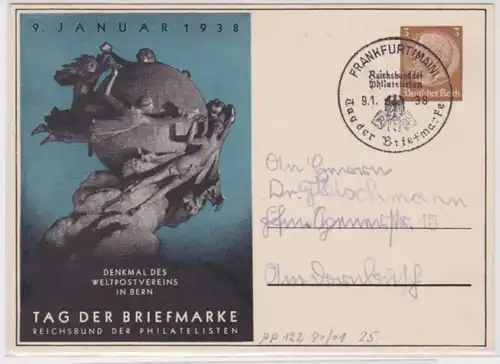97628 Ak Reichsbund des philatélistes eV Journée du timbre 1938