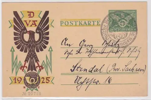 97666 DR Plein-dacht Carte postale P206/II Exposition allemande des transports Munich 1925