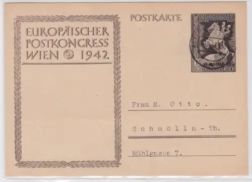 97675 DR Carte postale P295 Congrès européen des postes Vienne 1942