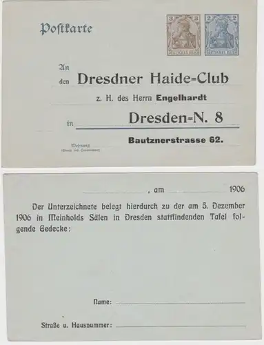 97711 DR Carte postale complète P70 Impression Dresdner Haider Club M. Engelhardt