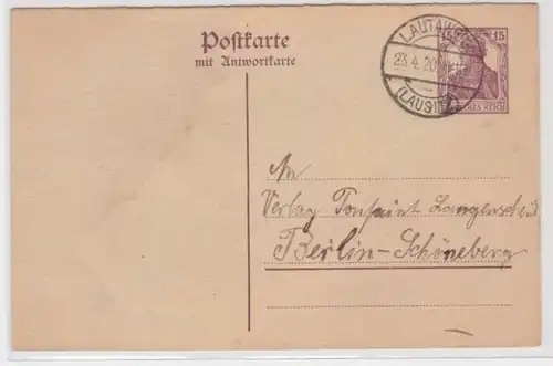 97908 DR Plein-de-Malte Carte postale P117F Édition Langenscheidt Berlin-Schöneberg 1920