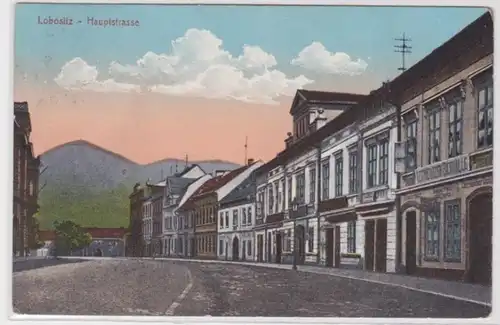 98137 Ak Lobositz Lovosice Hauptstrasse 1910