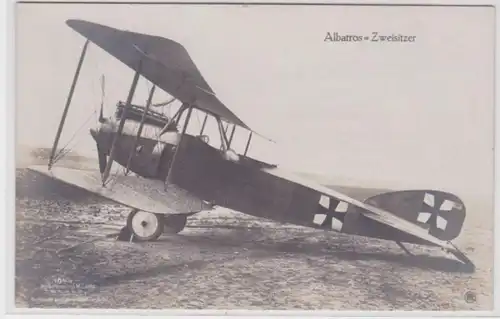 98374 Ak Flugzeug Albatros Zweisitzer 1.Weltkrieg um 1915