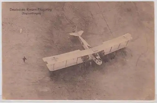 98492 Ak Deutsches Riesen- Flugzeug im 1.Weltkrieg um 1915