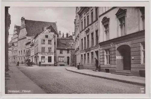 98619 Ak Stralsund Fährstrasse Fischkonservenfabrik um 1930