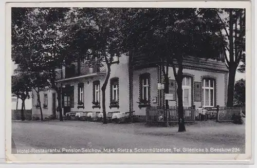 98654 Ak Hotel-Restaurant & Pension Selkhov, Mark. Rietz a. Scharmützelsee 1941