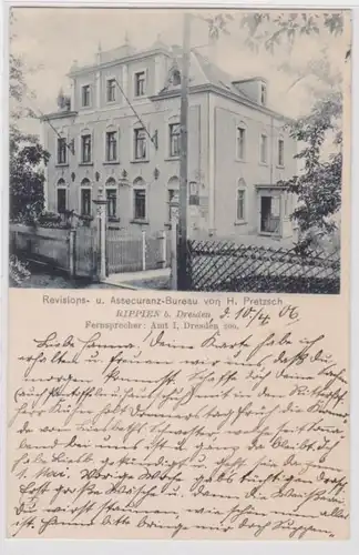 98666 Ak Rippien bei Dresden Revisions und Assecuranz Bureau 1906