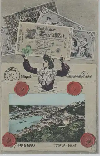 98731 billet Ak Passau Vue totale 1910