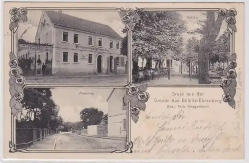 98742 Mehrbild Ak Gruß aus der grünen Aue Böhlitz Ehrenberg 1907