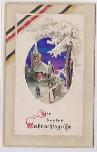 98938 geprägte Feldpost Ak Die besten Weihnachtsgrüße um 1916