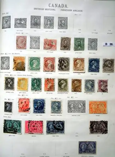 belle collection de timbres de haute qualité Canada Canada 1859 à 1925