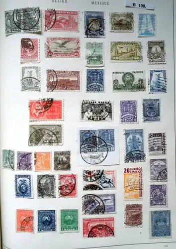 belle collection de timbres de haute qualité Mexique 1856 à 1926