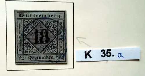 belle collection de timbres de haute qualité Wurtemberg 1851 à 1920