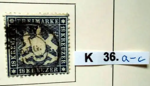 belle collection de timbres de haute qualité Wurtemberg 1851 à 1920