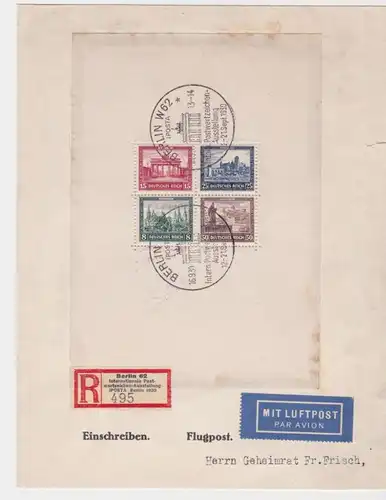 Einschreibe Brief IPOSTA Michel Block 1, 1930, geprüft (122808)