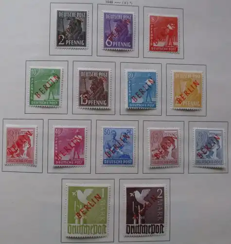 Briefmarken Sammlung Berlin (West) Westberlin 1948-1957 (144165)