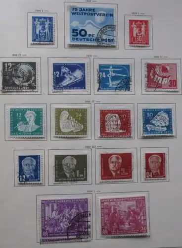 Timbres Collection RDA République démocratique allemande 1949-1957 (110276)