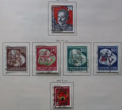 Briefmarken Sammlung DDR Deutsche Demokratische Republik 1949-1957 (110276)