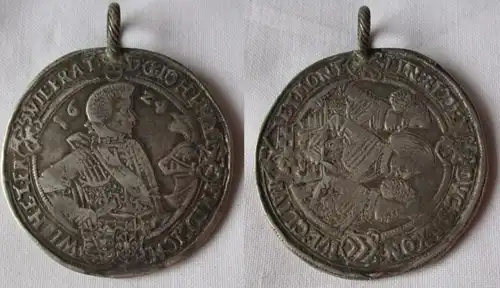 1 Taler Silber Münze Sachsen Altenburg 1624 Johann Philipp und seine 3 Brüder