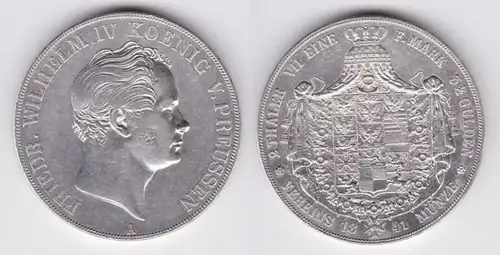 Doppeltaler Silber Münze Preussen Fr. Wilhelm IV. 1841 A (112319)
