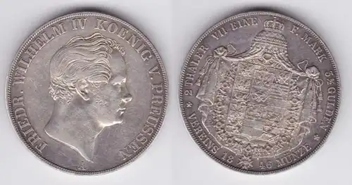 Doppeltaler Silber Münze Preussen Fr. Wilhelm IV. 1846 A (115011)