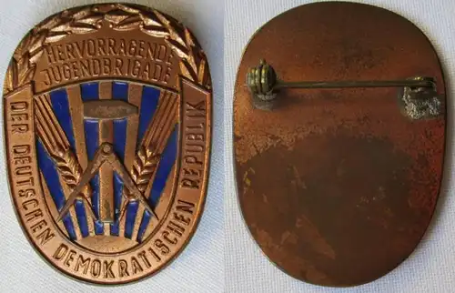 RDA Brigade des jeunes de la RDA avec des armoiries d'État 1956-58 (104384)
