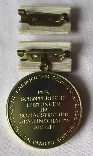 DDR Medaille Ernst-Abbe-Medaille Kammer der Technik (KDT) Bartel X 602c (136254)