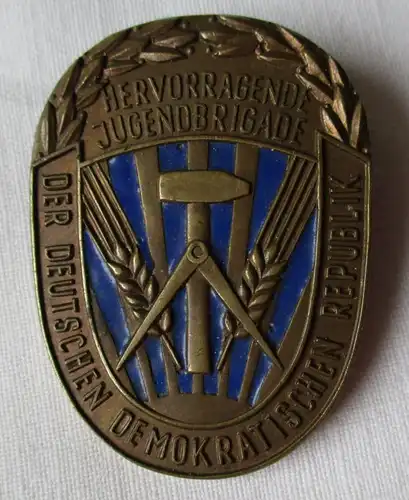 DDR Hervorragende Jugendbrigade der DDR mit Staatswappen 1956-58 (122553)