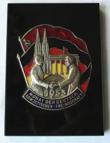 Plakette Deutsch-Sowjetische Freundschaft Monat der DSF 1953 (126427)