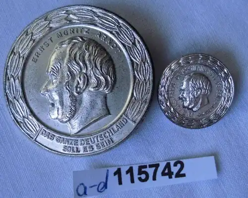 DDR Ernst Moritz Arndt Medaille 1969 mit Etui plus Urkunde (115742)