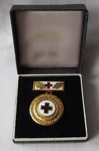 DDR DRK Deutsches Rotes Kreuz Ehrenzeichen in Gold mit Ehrenspange (136330)