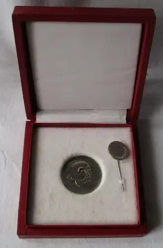 seltene DDR Medaille Rudolf Virchow Preis plus Miniatur Bartel 37 c (136333)