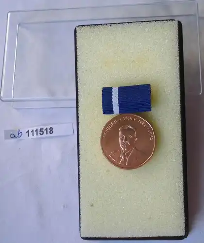 DDR Friedrich Wolf Médaille en bronze dans l'Etui (111518)
