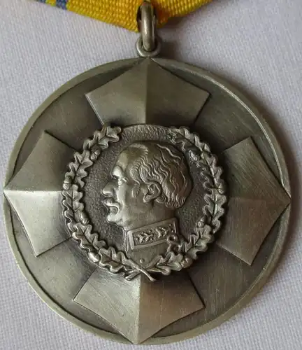 DDR Blücher-Medaille für Tapferkeit 900er Silber 1968 Bartel 225 a (110207)