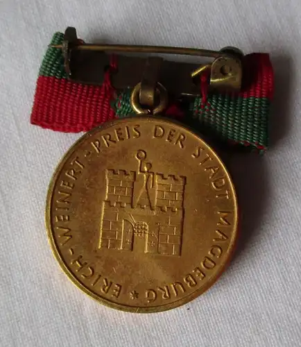 DDR Medaille Erich-Weinert-Kunstpreis der Stadt Magdeburg Bartel 1243 (136312)