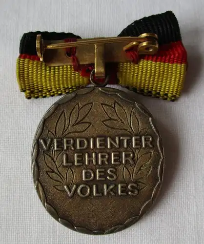 DDR insigne Ordre Professeur mérité du peuple 925 Argent Bartel 51 c (123355)