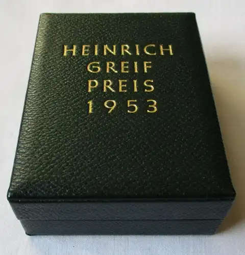 DDR Heinrich-Greif-Preis 1953 II.Klasse goldgeprägtes Original Etui 27a (129926)