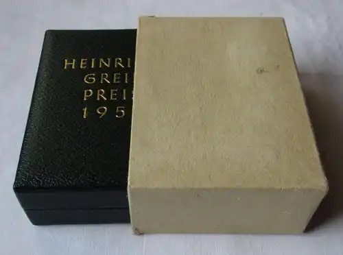 DDR Heinrich-Greif-Preis 1952 I.Klasse goldgeprägtes Original Etui 26a (110329)
