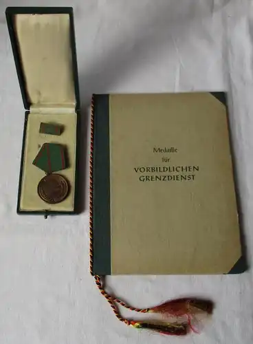 DDR Medaille für vorbildlichen Grenzdienst 1954 Verleihungsnummer 2110 (123785)